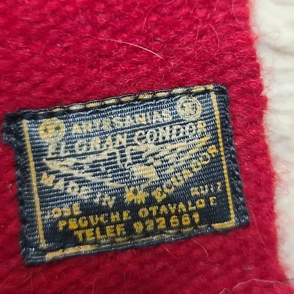 Vintage Wool Colorful Woven Wall Hanging with Tassels - Picture 4 of 5